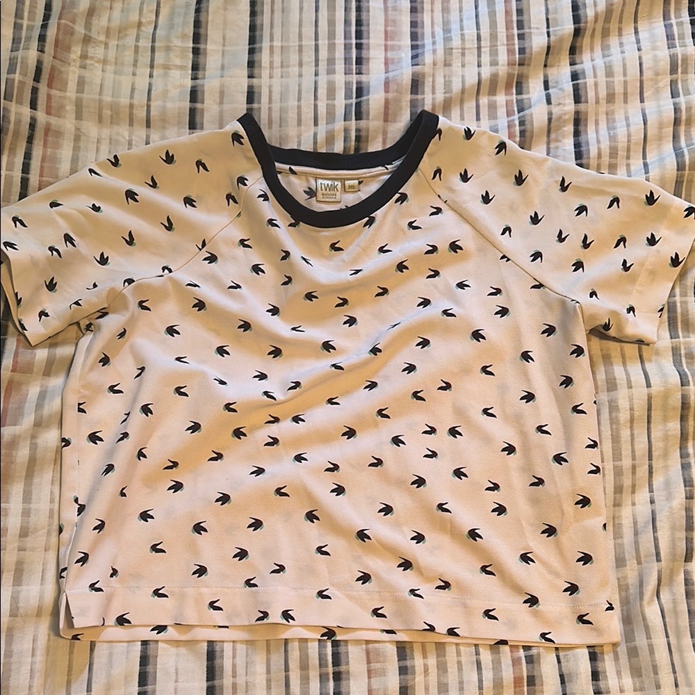 Kids' Black and White Patterned Shirt
